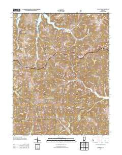 Taswell Indiana Historical topographic map, 1:24000 scale, 7.5 X 7.5 Minute, Year 2013