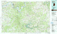 Tell City Indiana Historical topographic map, 1:100000 scale, 30 X 60 Minute, Year 1991