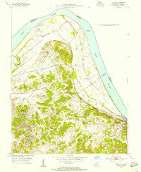 Tell City Indiana Historical topographic map, 1:24000 scale, 7.5 X 7.5 Minute, Year 1953