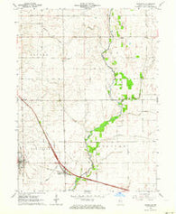 Templeton Indiana Historical topographic map, 1:24000 scale, 7.5 X 7.5 Minute, Year 1962
