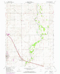 Templeton Indiana Historical topographic map, 1:24000 scale, 7.5 X 7.5 Minute, Year 1962
