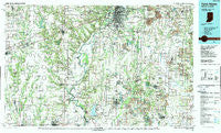 Terre Haute Indiana Historical topographic map, 1:100000 scale, 30 X 60 Minute, Year 1986