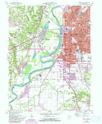 Terre Haute Indiana Historical topographic map, 1:24000 scale, 7.5 X 7.5 Minute, Year 1958
