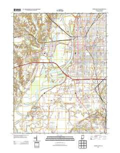 Terre Haute Indiana Historical topographic map, 1:24000 scale, 7.5 X 7.5 Minute, Year 2013