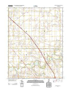 Thorntown Indiana Historical topographic map, 1:24000 scale, 7.5 X 7.5 Minute, Year 2013