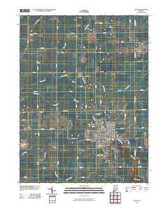 Tipton Indiana Historical topographic map, 1:24000 scale, 7.5 X 7.5 Minute, Year 2010