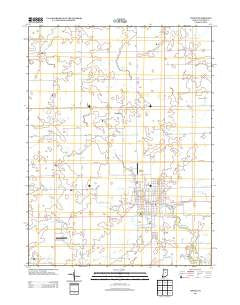 Tipton Indiana Historical topographic map, 1:24000 scale, 7.5 X 7.5 Minute, Year 2013