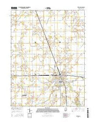 Tipton Indiana Current topographic map, 1:24000 scale, 7.5 X 7.5 Minute, Year 2016