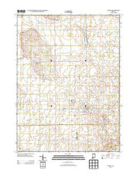 Topeka Indiana Historical topographic map, 1:24000 scale, 7.5 X 7.5 Minute, Year 2013
