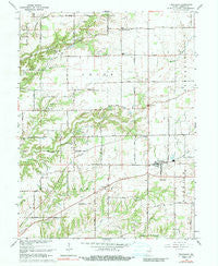 Trafalgar Indiana Historical topographic map, 1:24000 scale, 7.5 X 7.5 Minute, Year 1965
