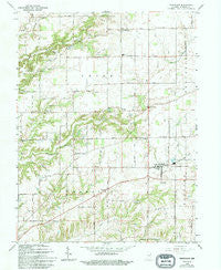 Trafalgar Indiana Historical topographic map, 1:24000 scale, 7.5 X 7.5 Minute, Year 1965
