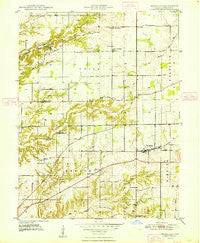 Trafalgar Indiana Historical topographic map, 1:24000 scale, 7.5 X 7.5 Minute, Year 1948