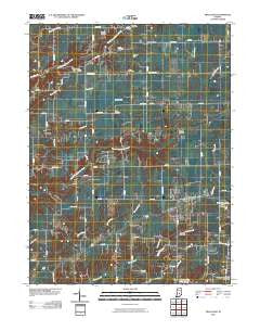 Trafalgar Indiana Historical topographic map, 1:24000 scale, 7.5 X 7.5 Minute, Year 2010