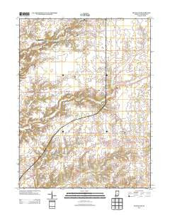Trafalgar Indiana Historical topographic map, 1:24000 scale, 7.5 X 7.5 Minute, Year 2013