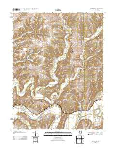 Tunnelton Indiana Historical topographic map, 1:24000 scale, 7.5 X 7.5 Minute, Year 2013