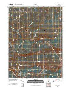 Twelve Mile Indiana Historical topographic map, 1:24000 scale, 7.5 X 7.5 Minute, Year 2010