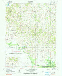 Union Indiana Historical topographic map, 1:24000 scale, 7.5 X 7.5 Minute, Year 1961