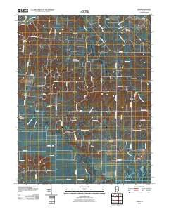 Union Indiana Historical topographic map, 1:24000 scale, 7.5 X 7.5 Minute, Year 2010