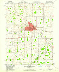 Union City Indiana Historical topographic map, 1:24000 scale, 7.5 X 7.5 Minute, Year 1960