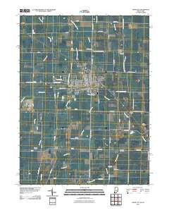 Union City Indiana Historical topographic map, 1:24000 scale, 7.5 X 7.5 Minute, Year 2010