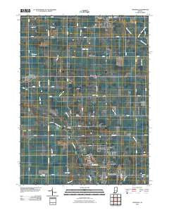 Uniondale Indiana Historical topographic map, 1:24000 scale, 7.5 X 7.5 Minute, Year 2010