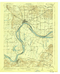 Uniontown Kentucky Historical topographic map, 1:62500 scale, 15 X 15 Minute, Year 1917