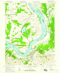 Uniontown Kentucky Historical topographic map, 1:24000 scale, 7.5 X 7.5 Minute, Year 1958