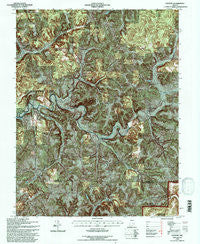 Valeene Indiana Historical topographic map, 1:24000 scale, 7.5 X 7.5 Minute, Year 1993