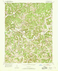 Valeene Indiana Historical topographic map, 1:24000 scale, 7.5 X 7.5 Minute, Year 1950