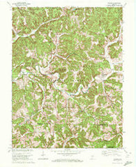 Valeene Indiana Historical topographic map, 1:24000 scale, 7.5 X 7.5 Minute, Year 1970