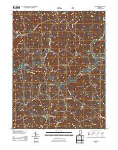 Valeene Indiana Historical topographic map, 1:24000 scale, 7.5 X 7.5 Minute, Year 2010