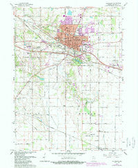 Valparaiso Indiana Historical topographic map, 1:24000 scale, 7.5 X 7.5 Minute, Year 1962