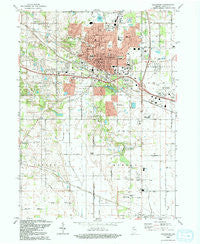 Valparaiso Indiana Historical topographic map, 1:24000 scale, 7.5 X 7.5 Minute, Year 1992