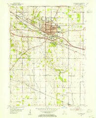 Valparaiso Indiana Historical topographic map, 1:24000 scale, 7.5 X 7.5 Minute, Year 1953