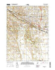 Valparaiso Indiana Current topographic map, 1:24000 scale, 7.5 X 7.5 Minute, Year 2016
