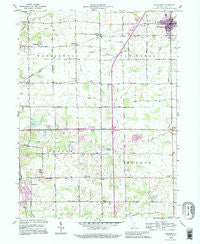 Van Buren Indiana Historical topographic map, 1:24000 scale, 7.5 X 7.5 Minute, Year 1992