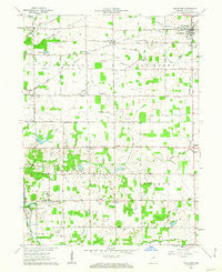 Van Buren Indiana Historical topographic map, 1:24000 scale, 7.5 X 7.5 Minute, Year 1962