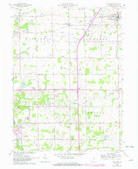 Van Buren Indiana Historical topographic map, 1:24000 scale, 7.5 X 7.5 Minute, Year 1962