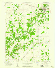 Veedersburg Indiana Historical topographic map, 1:24000 scale, 7.5 X 7.5 Minute, Year 1958