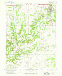 Veedersburg Indiana Historical topographic map, 1:24000 scale, 7.5 X 7.5 Minute, Year 1967