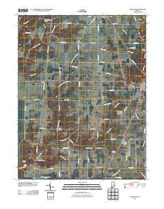 Versailles Indiana Historical topographic map, 1:24000 scale, 7.5 X 7.5 Minute, Year 2010