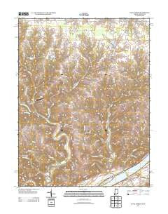 Vevay North Indiana Historical topographic map, 1:24000 scale, 7.5 X 7.5 Minute, Year 2013