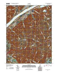 Vevay South Indiana Historical topographic map, 1:24000 scale, 7.5 X 7.5 Minute, Year 2010