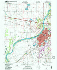 Vincennes Indiana Historical topographic map, 1:24000 scale, 7.5 X 7.5 Minute, Year 1998