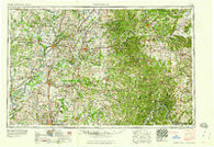 Vincennes Indiana Historical topographic map, 1:250000 scale, 1 X 2 Degree, Year 1958