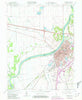 Vincennes Indiana Historical topographic map, 1:24000 scale, 7.5 X 7.5 Minute, Year 1965