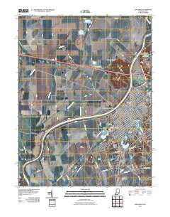 Vincennes Indiana Historical topographic map, 1:24000 scale, 7.5 X 7.5 Minute, Year 2010