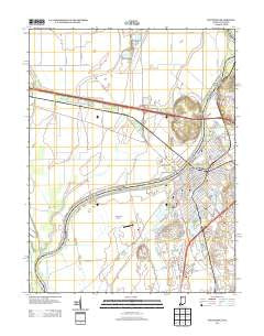 Vincennes Indiana Historical topographic map, 1:24000 scale, 7.5 X 7.5 Minute, Year 2013