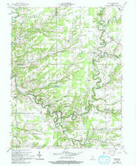Volga Indiana Historical topographic map, 1:24000 scale, 7.5 X 7.5 Minute, Year 1956