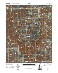 Volga Indiana Historical topographic map, 1:24000 scale, 7.5 X 7.5 Minute, Year 2010